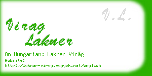 virag lakner business card
